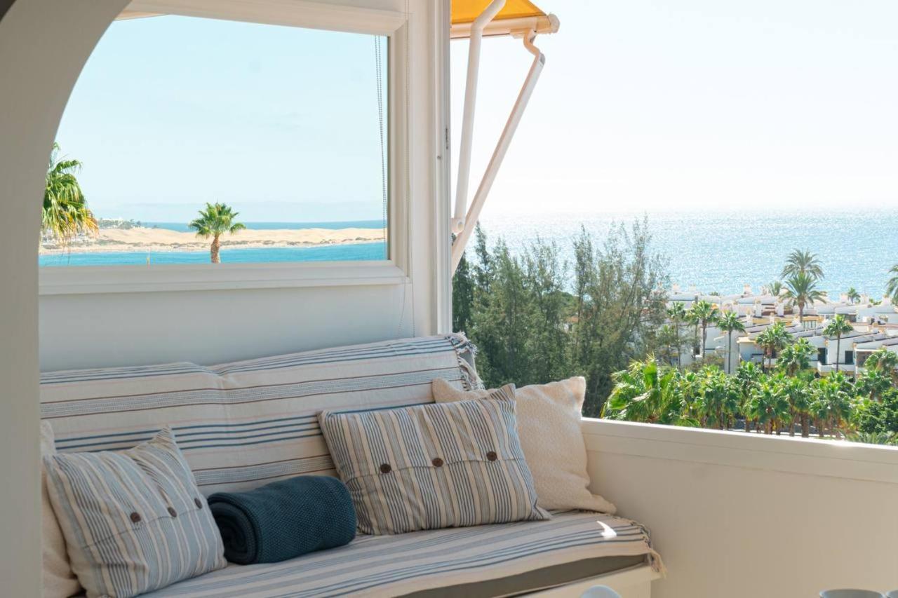 Ocean View House En San Agustin Con Piscina Apartment San Bartolome Bagian luar foto